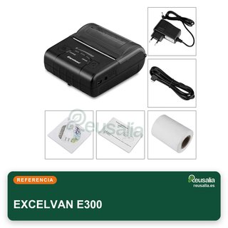 EXCELVAN E300 impresora térmica portátil bluetooth