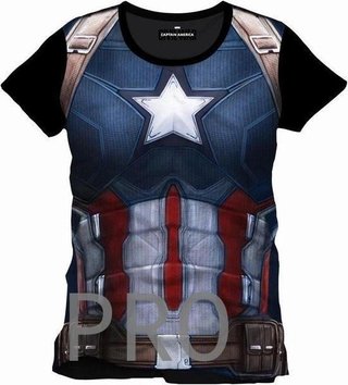 Camiseta Capitan America. Civil War - Talla: XL