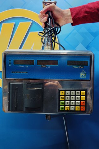 Báscula de comercio Balanza colgante Pesatronic 15kgs