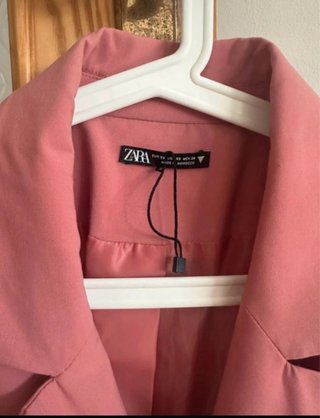Vestido blazer rosa Zara