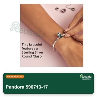 Pandora pulsera rígida plata 590713-17