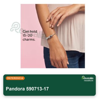 Pandora pulsera rígida plata 590713-17