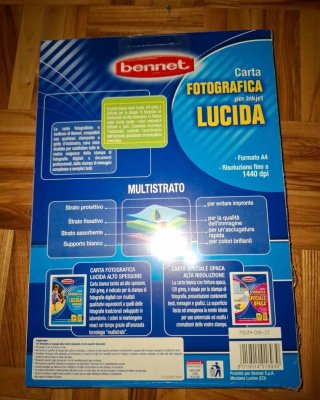 75 Fogli Carta Fotografica Bennet A4 Super Lucida