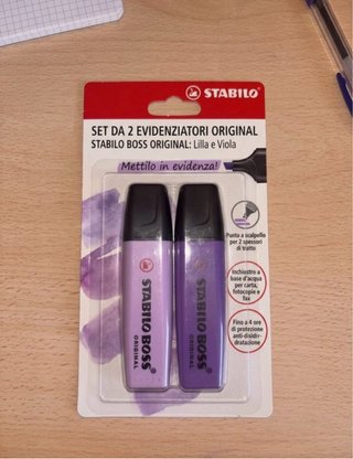 Set 2 Evidenziatori Stabilo Boss Originali