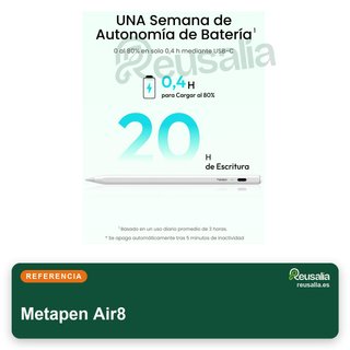 Metapen Air8 lápiz ipad precisión rechazo palma