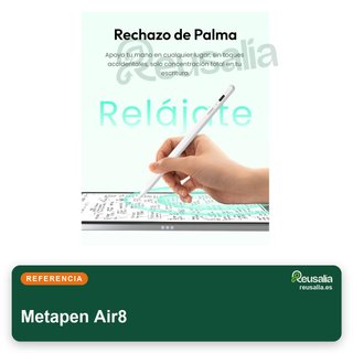 Metapen Air8 lápiz ipad precisión rechazo palma
