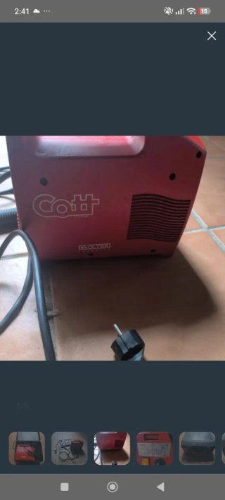 Soldadora Inverter Cott como nueva