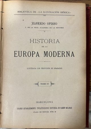 Historia de la Europa Moderna - Alfredo Opisso, 2