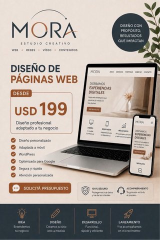 Diseño de páginas web profesionales desde 199 €