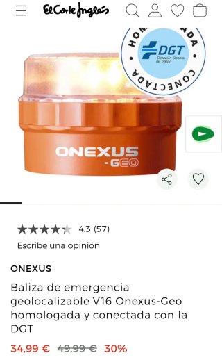BALIZA HOMOLOGADA ONEXUS-GEO V6 (NUEVA)