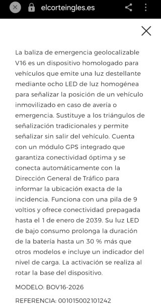 BALIZA HOMOLOGADA ONEXUS-GEO V6 (NUEVA)