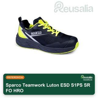 Sparco Teamwork Luton ESD S1PS SR FO HRO zapatos talla 39