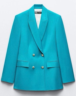 Traje de chaqueta y pantalón azul