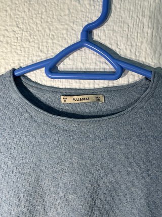 Jersey fino azul Pull and Bear talla S