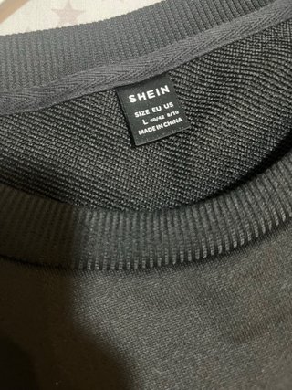 Sudadera MILANO ITALY SHEIN Negra