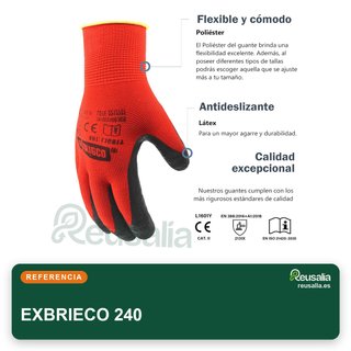 EXBRIECO Guantes Trabajo Profesionales CAT 2