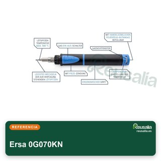 Ersa Soldador de gas 0G070KN 75W