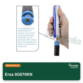 Ersa Soldador de gas 0G070KN 75W