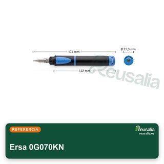 Ersa Soldador de gas 0G070KN 75W