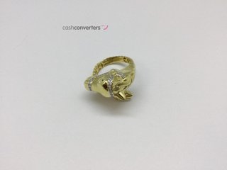 sortija oro 18k con circonita
