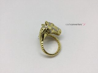 sortija oro 18k con circonita