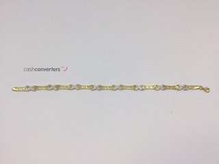 pulsera oro 18k con circonita