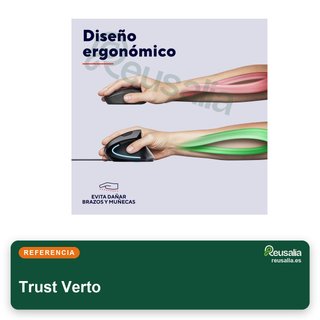 Trust Verto ratón vertical ergonómico USB