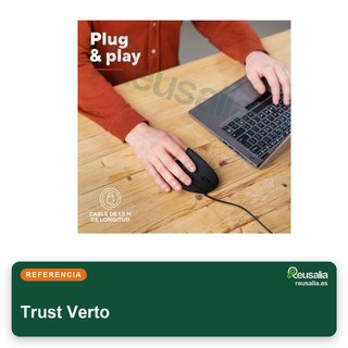 Trust Verto ratón vertical ergonómico USB