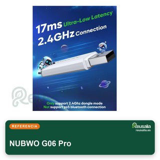 NUBWO G06 Pro Auriculares Gaming inalámbricos PS5