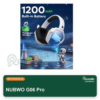 NUBWO G06 Pro Auriculares Gaming inalámbricos PS5