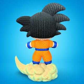 Figura Goku Dragon Ball 3D Estilo Amigurumi