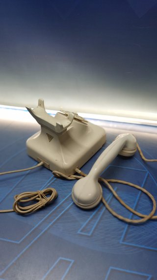 Teléfono Krone 1960 Alemania Baquelita Beige