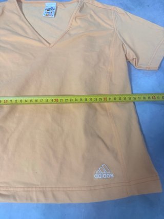 Camiseta Adidas Naranja V-Neck vintage