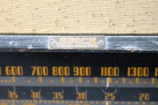 Antigua radio de válvulas Spick 104, Superheterodino.