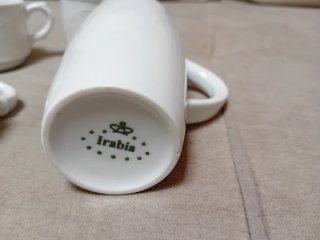Mini tazas porcelana Irabia (4 uds) + 1 taza alta