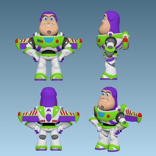 Figura Buzz Lightyear Toy Story 3D Amigurumi