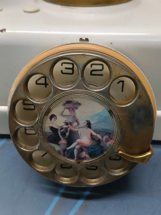 Telefono VINTAJE Fijo Elasa - CTNE, ECUALIZADO, marcador rotativo