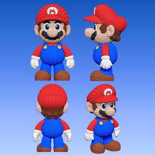 Figura Mario Super Mario 3D Estilo Amigurumi