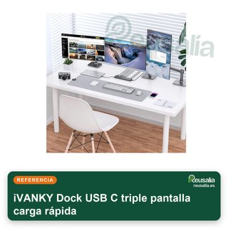 iVANKY Dock USB C triple pantalla carga rápida