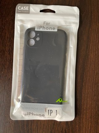 Funda iPhone 11 Gris Interior Negro