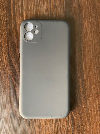 Funda iPhone 11 Gris Interior Negro
