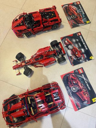 Colección 3 Ferraris Lego. Para exposicion.