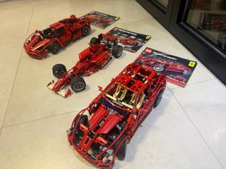 Colección 3 Ferraris Lego. Para exposicion.