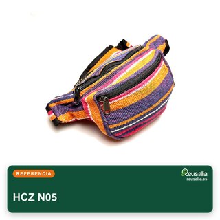 Riñonera Hippie Nepal algodón 3 bolsillos