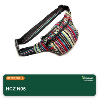 Riñonera Hippie Nepal algodón 3 bolsillos