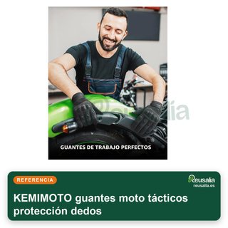 KEMIMOTO guantes moto tácticos protección dedos