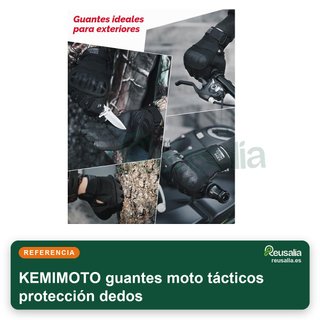 KEMIMOTO guantes moto tácticos protección dedos