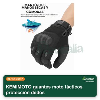 KEMIMOTO guantes moto tácticos protección dedos