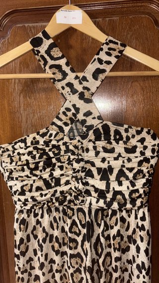 Vestido estampado felino