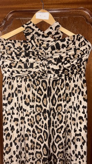 Vestido estampado felino